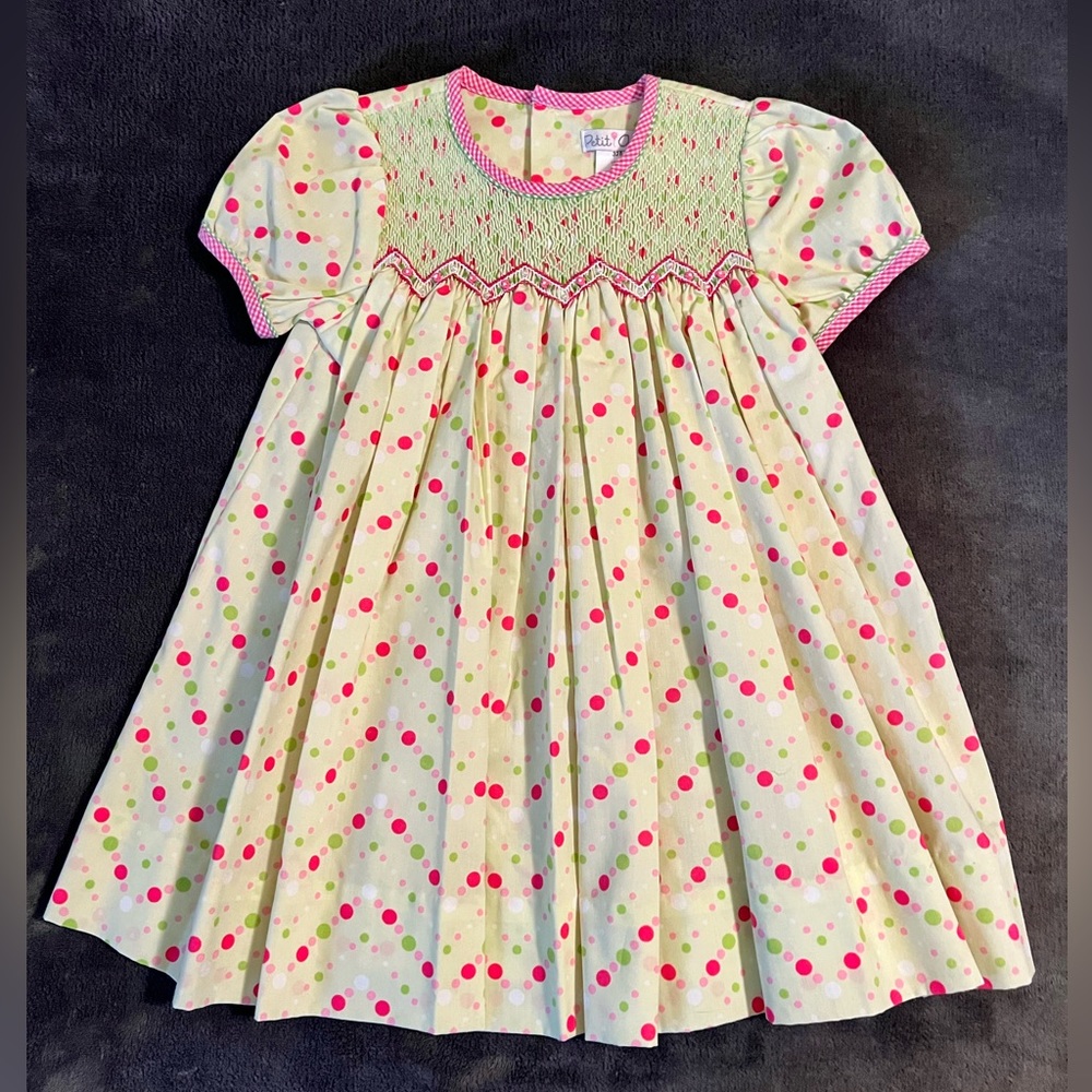 Baby girl smocked dress and matching bloomers. Size 18mo. NWOT